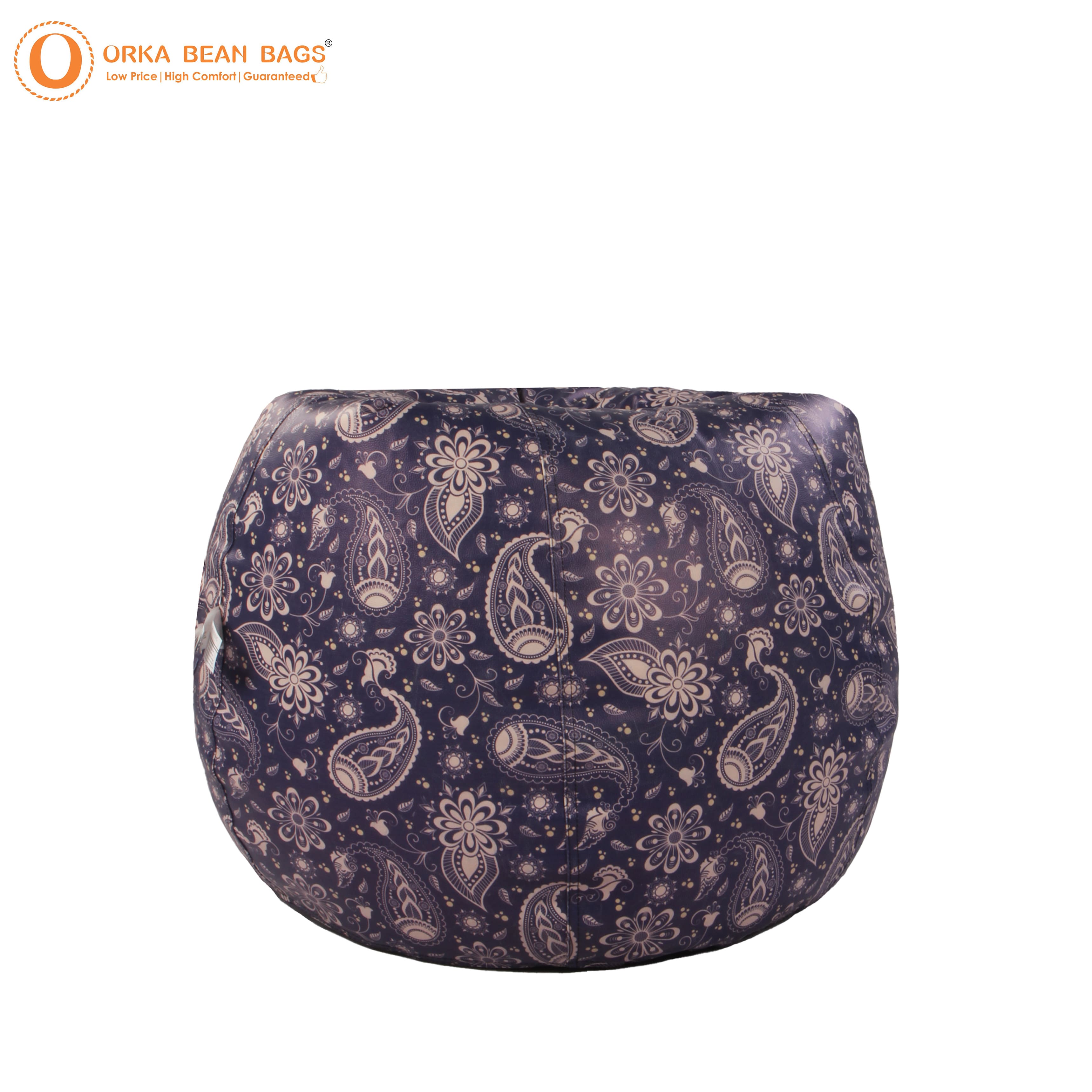 Orka Digital Printed Soaring Decorative XXXL Bean Bag Filled With Beans